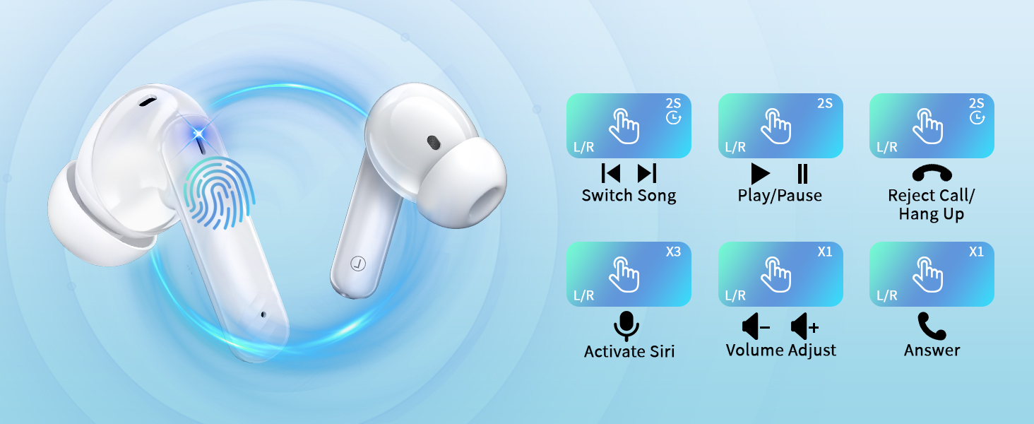 Use the function wireless earphones