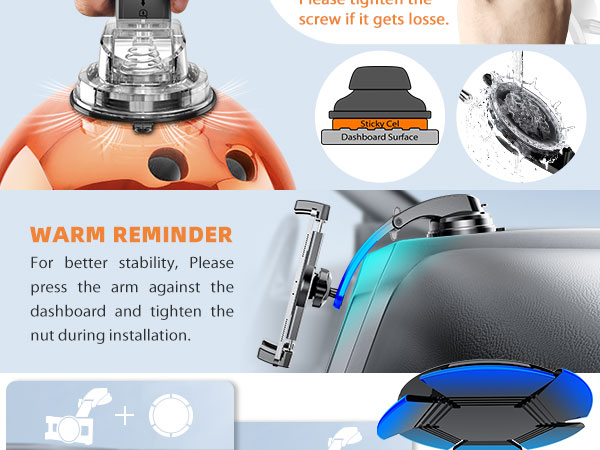 222 Tablet holder for car