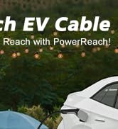 EVDANCE J1772 Extension Cable, EV Charger Extension Cord 32A 21ft Charging Cable for Electric Veh...