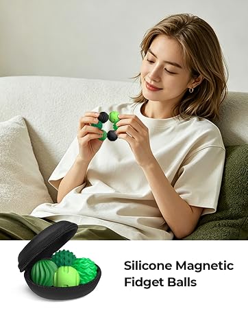 magnetic fidget balls silent toys teen boys gifts sensory stress adults desk anxiety relief items