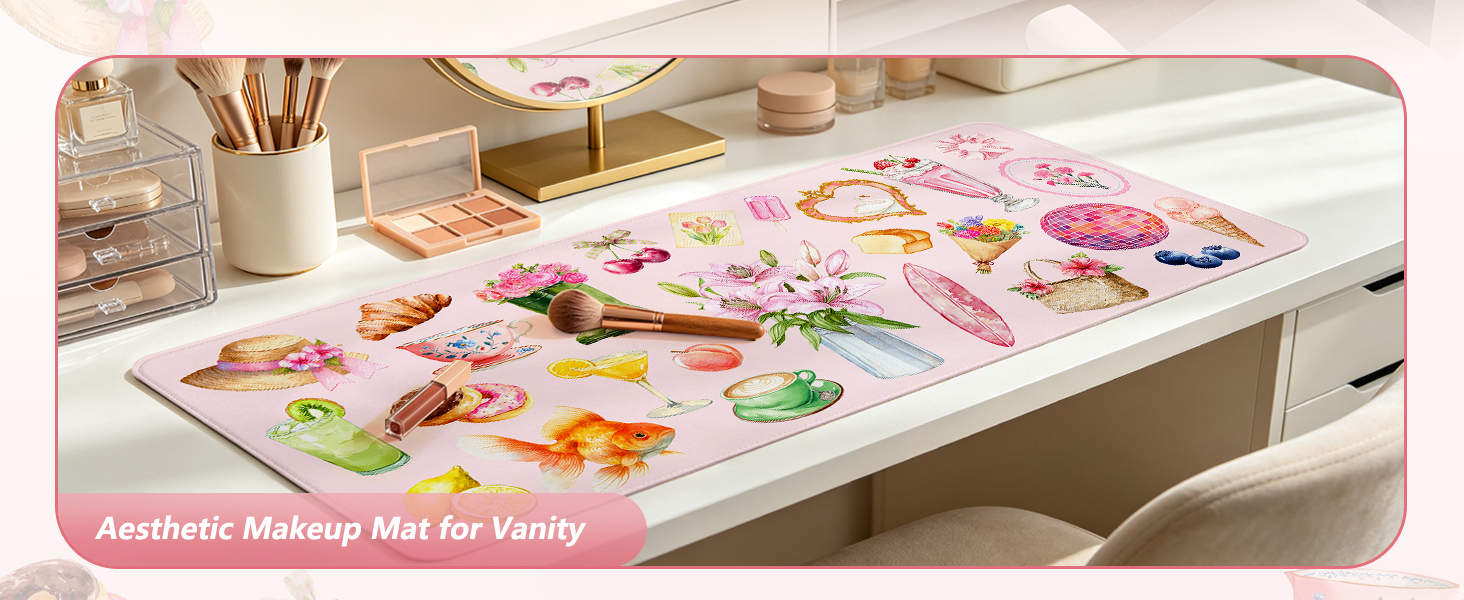 Aesthetic Makeup Mat For Vanity.