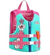 HeySplash Toddler Swim Vest, Kids Swimming Jacket Fit 30-50/50-80lbs, Child Floaties Vest wiht Sa...
