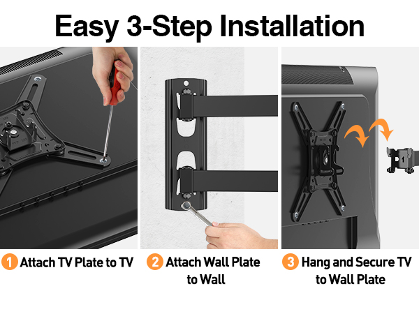 Full Motion TV Monitor Wall Mount