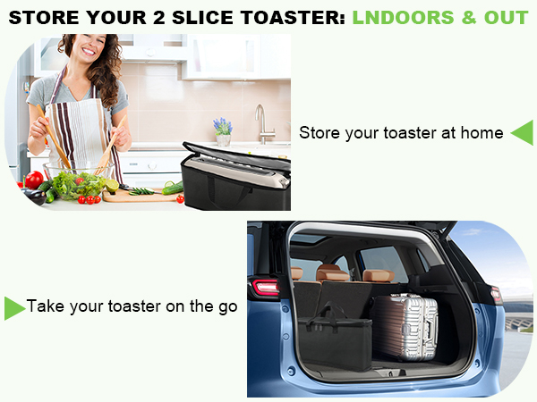 Portable outdoor toaster travel carrier case
