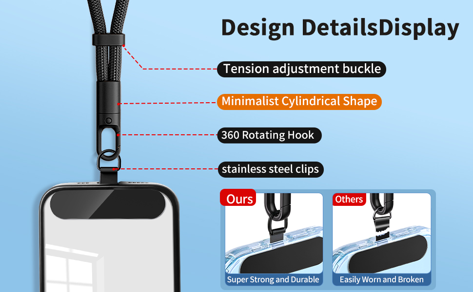 Universal Cell Phone Multifuctional Patch Lanyards