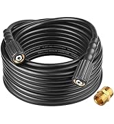 Toolcy Kink Free High Pressure Washer Hose 25ft 3300psi 1/4 Inch Replacement Hose and Extension C...