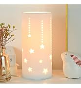 Lampwell Dana Small Table Lamp for Living Room as Bedside Table Lamp for Bedroom,Modern Ceramic T...