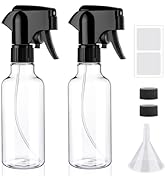 Hethyo Plastic Spray Bottles 12oz Mist Spraying Bottle Continuous Mister Spray Bottle Heavy Duty ...