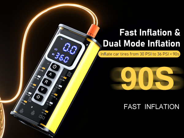 faster air pump for car tires