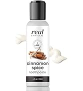 Real Skin Care Coconut Toothpaste | Handmade in The USA | Cinnamon Spice | All Natural Organic Fl...