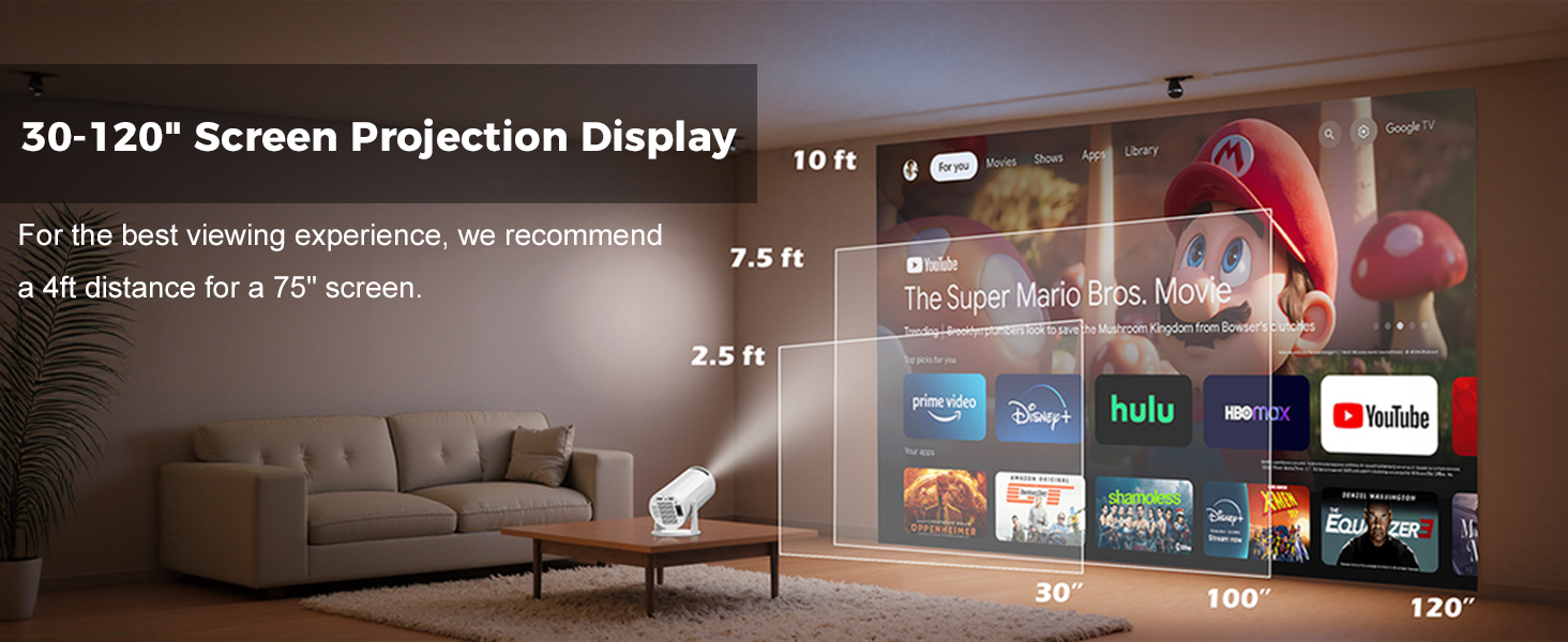 Mini Projector with WiFi and Bluetooth