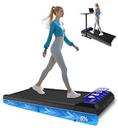 Treadmill Under Desk with Incline for Home and Office,Walking Treadmill with Remote Control and L...