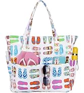 Bluboon Waterproof Beach Tote Pool Bags for Women Ladies Extra Large Carry On Bag With Wet Compar...