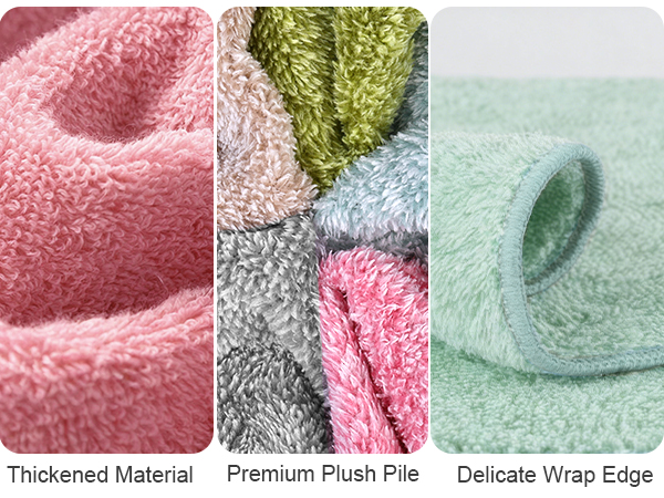 Thickened Material ,Premium Plush Pile ,Delicate Wrap Edge