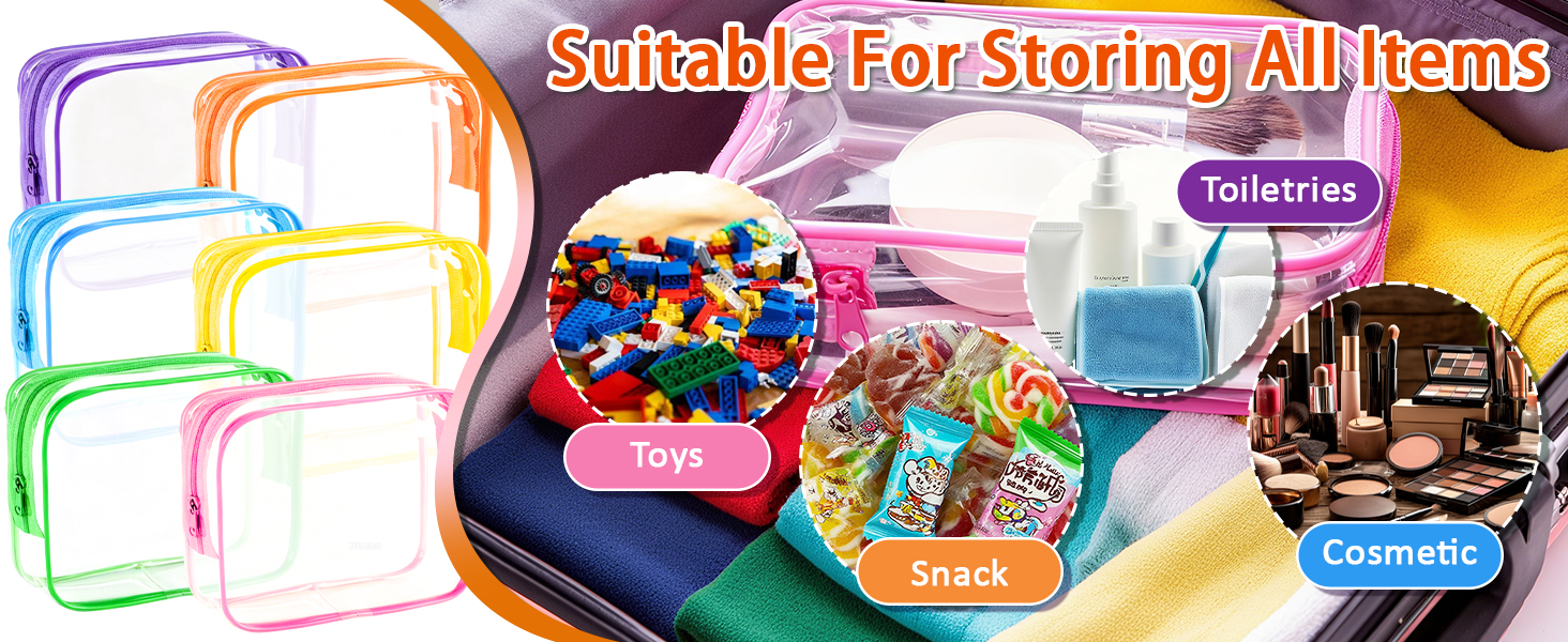 It is suitable for travel bottles, as well as for storing cosmetics, toiletries, toy and small items