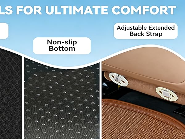 memory foam car seat cushion driving fatigue relief sciatica relief for car truck driver essentials