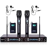 Sound Town 200-Channel Rack Mountable Professional Adjustable UHF Wireless Microphone System with...
