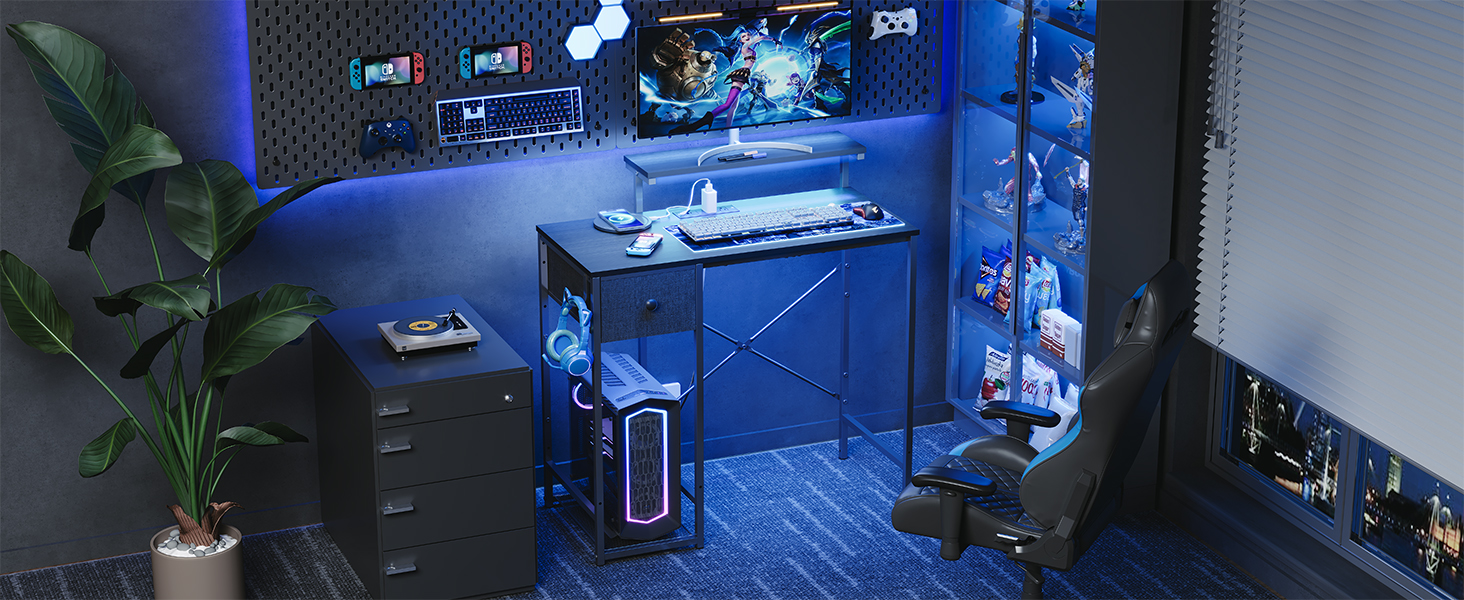 Gaming table with led light