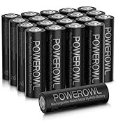 POWEROWL Rechargeable AA Batteries 2800mAh, Wide Temperature Range Battery, Excellent Performance...