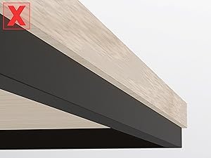 no raised edges