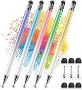 Bopomofo Stylus (5 Pcs),2-in-1 Stylus Pen for Touchscreen, High Precision and Sensitivity, Suitab...
