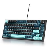Guffercty kred 75% Percent Keyboard Gasket Mount, Hot-swappable RGB Mechanical Gaming Keyboard Pr...