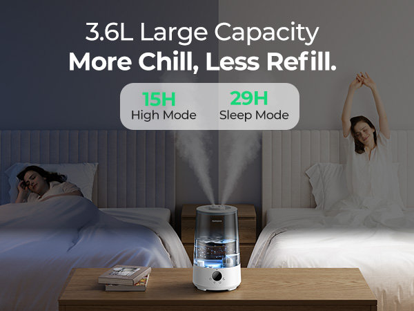 long working time large tank humidifier