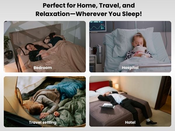 Sound machine for sleep under pillow speaker White Noise Therapy Adults, Sleepers, Relaxation