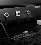 CNLINKO LP-16 2 PIN Industrial Waterproof Connector, IP68 Circular Connector, PBT Plastic Shell Q...