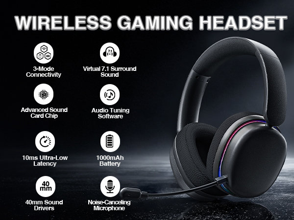 AULA G7 Pro gaming headset wireless