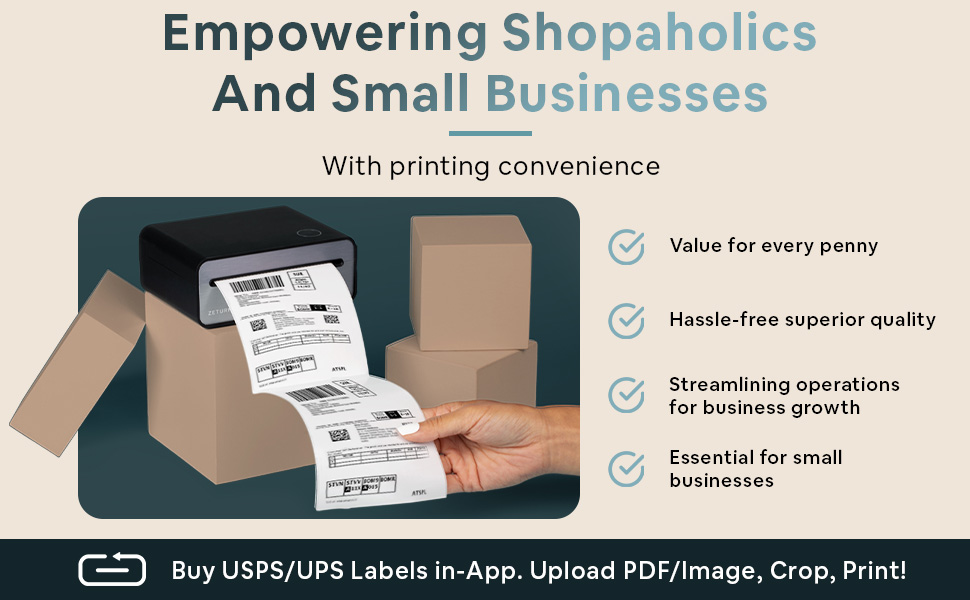 organization shopping online convenience small pocket return labels home printer organizing home use