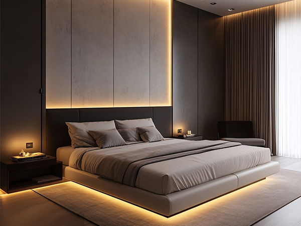 warm lighting for bedroom