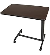 Roscoe Medical Bed Tray Overbed Table with Wheels - Rolling Tray Table for Bed or Chair - Bed Sid...