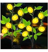TONULAX Solar Garden Lights - Solar Lemon Tree Lights with Larger Solar Capacity, Solar Decorativ...