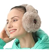 Telepepe Heated Earmuffs for Men and Women, Cordless Ear Warmers for Winter Hiking, Running, 2 He...