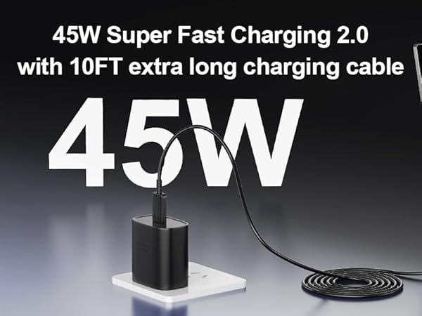 samsung charger fast charging cord