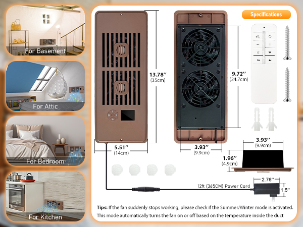 floor vent fan