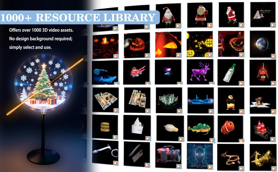 1000 3D video assets