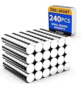 SRENMSMT Small Magnets, 200 Pack Neodymium Rare Earth Magnets, Refrigerator Magnet, Round Magnet ...