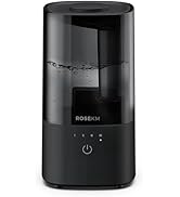 ROSEKM Humidifiers for Bedroom (1.1L), Small Cool Mist Humidifier for Home Plant and Baby Nursery...