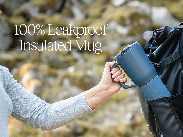 100% Leakproof Insulated Mug with handle tumbler brumate