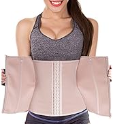 URSEXYLY Women Waist Trainer Corset Zipper Hook Shapewear Double Control Body Shaper Tummy Waist ...