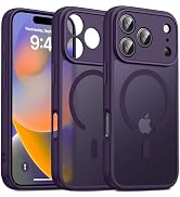 Oterkin Magnetic for iPhone 17 Pro Max Case Matte, Full Camera Protection Compatible with MagSafe...