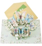 Craftdady 3D Butterfly Cards Pop Up Birthday Card Best Wishes Gifts Card | Paper Greeting Card wi...