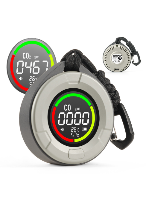 DS-100PRO 4-IN-1 CO+CO2 Detector