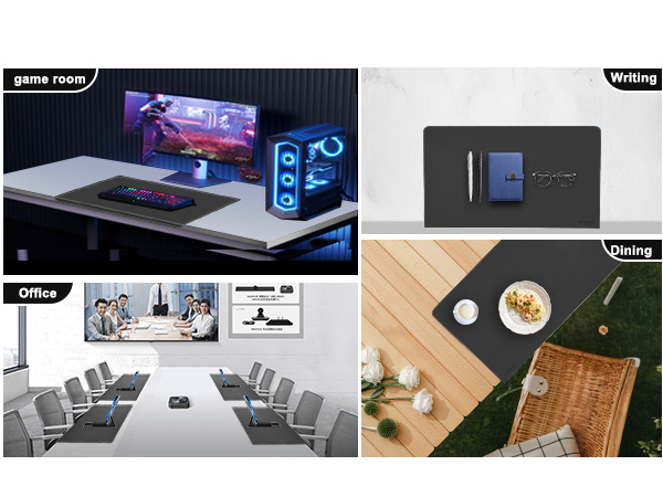 waterproof desk mat office edge protection