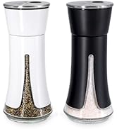Farmhouse Salt and Pepper Shakers by Aelga - Salt Shaker with Adjustable Pour Holes -Salt and Pep...