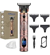 AMULISS Professional Hair Trimmer Mens Hair Clippers Zero Gapped Cordless Hair Trimmer Profession...