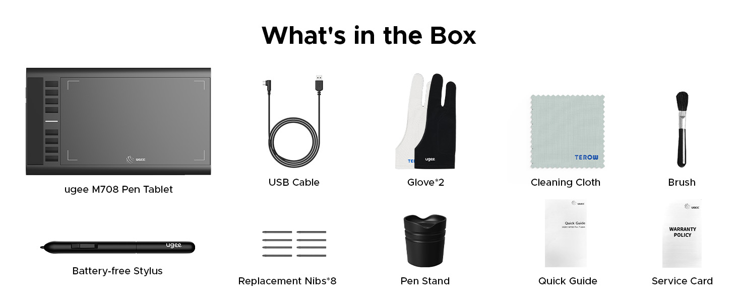 what's in the box art drawing tablet