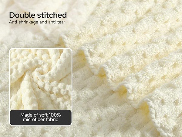 Ivory bath towels set